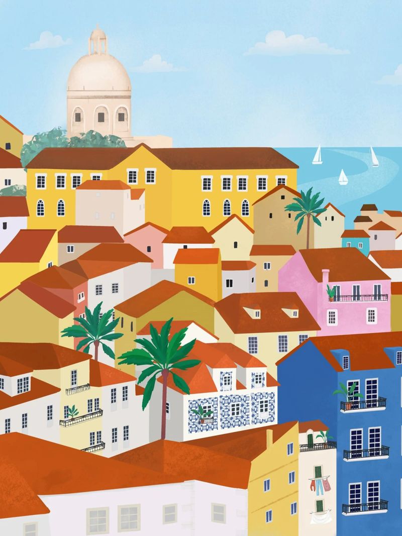 Lisbonne poster de Petra Lizde