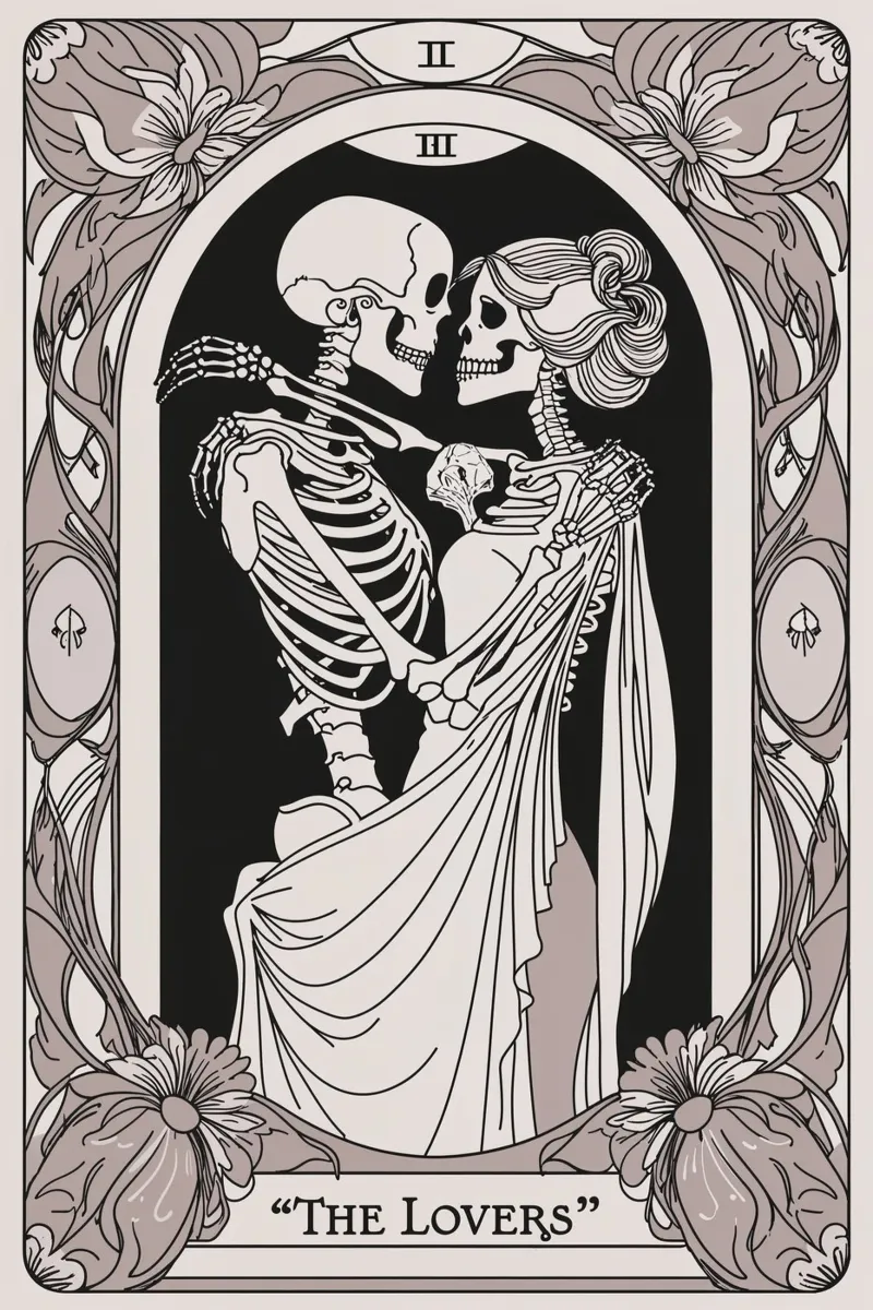 Die Liebenden: Ewiger Tanz der Liebe Poster mit Kunststoffrahmen von Mystique & Muse