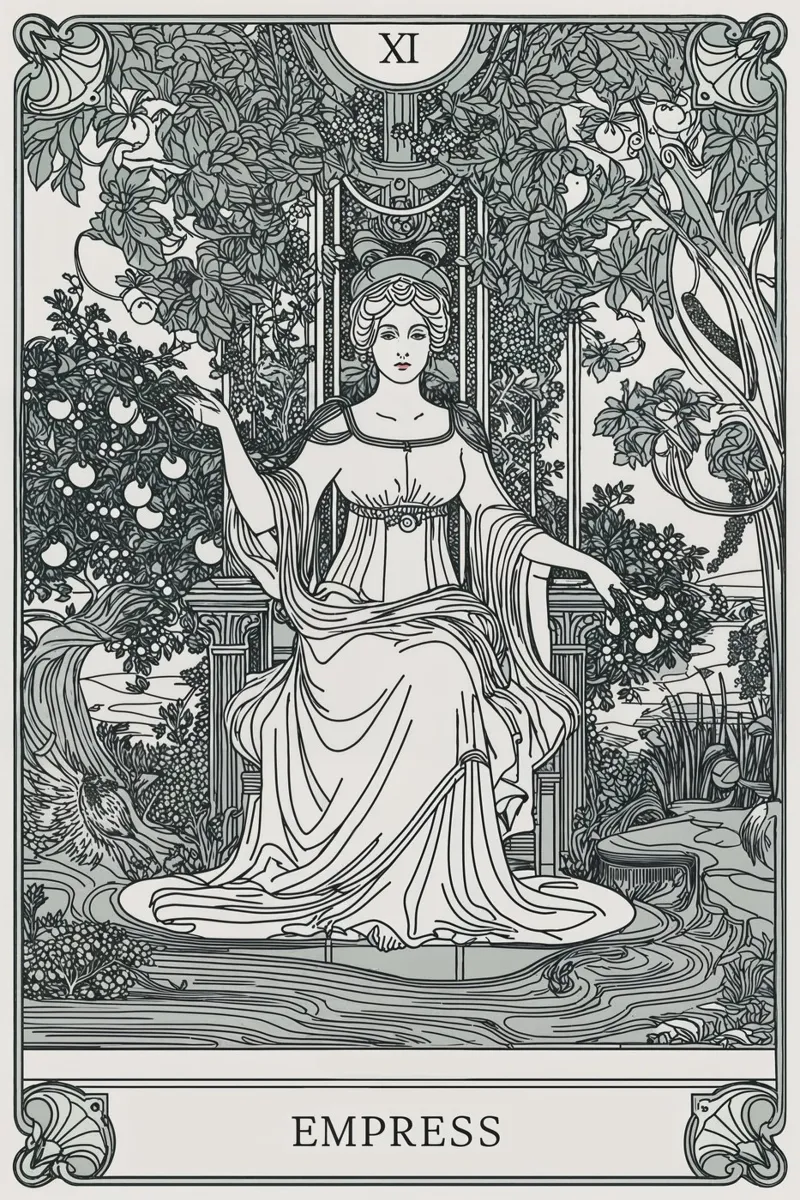 The Empress: Goddess of Earth’s Bounty and Harmony poster by Mystique & Muse