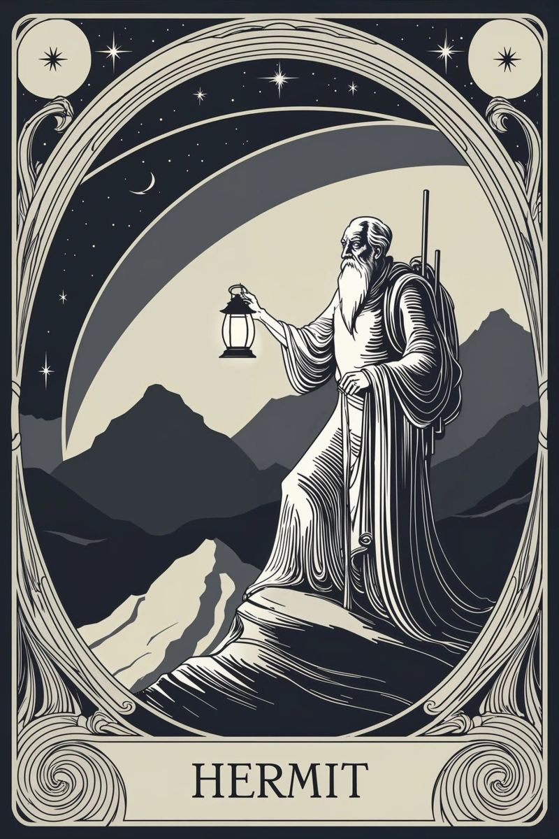 L'Eremita - La Lanterna della Conoscenza poster da Mystique & Muse
