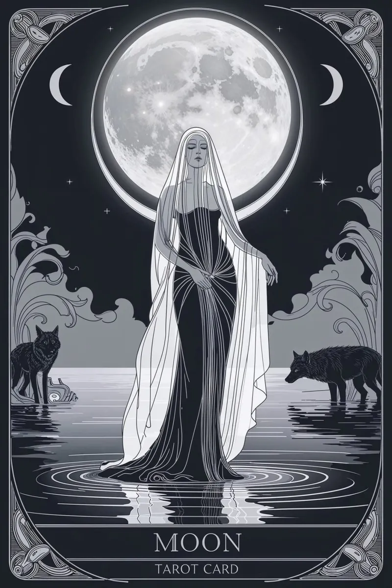 La Luna - La visita di Lunar poster con telaio in alluminio da Mystique & Muse