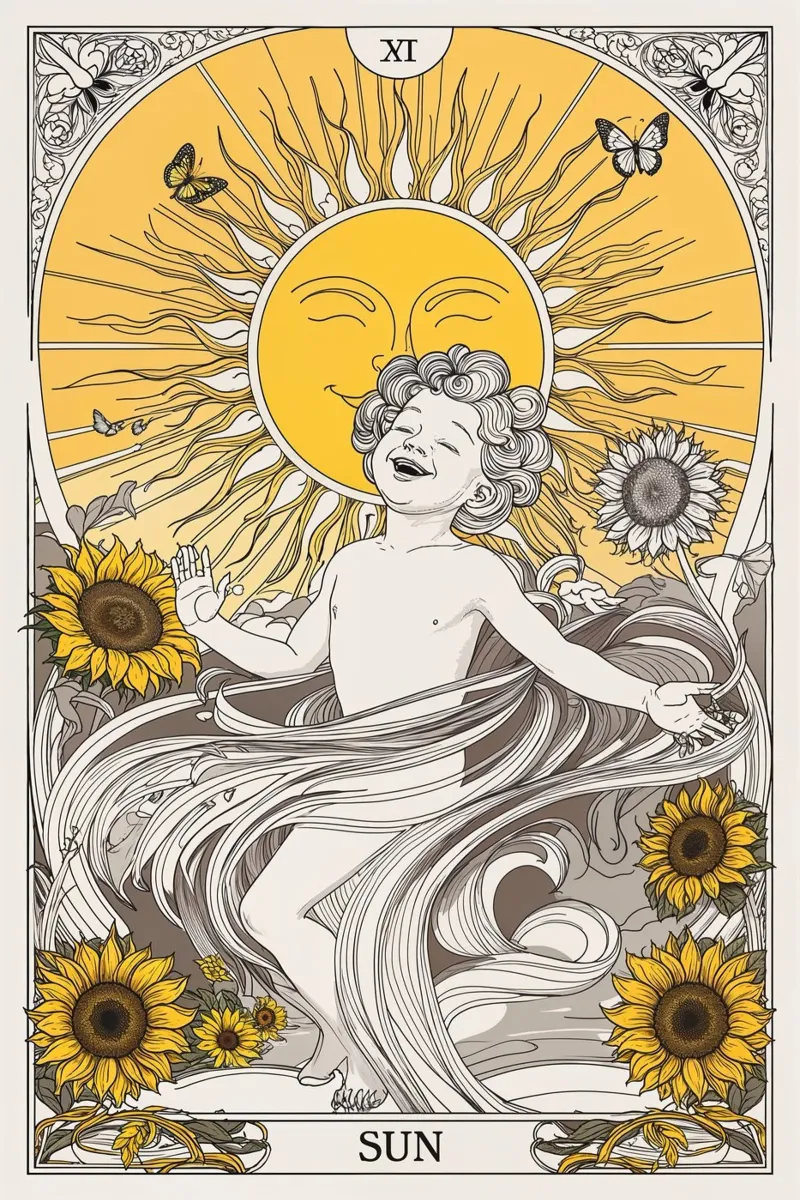 The Sun – Joy, Success, and Enlightenment hahnemühle by Mystique & Muse