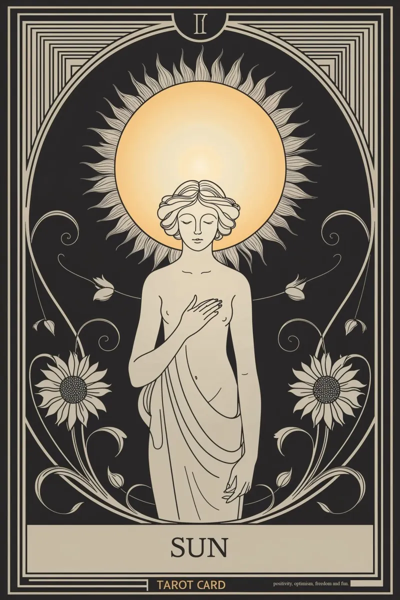 The Sun – Radiance, Joy, and Spiritual Growth hahnemühle by Mystique & Muse