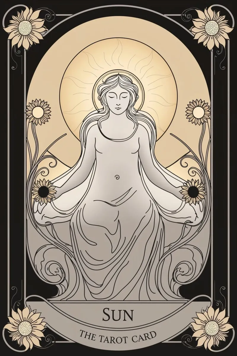 Il Sole - Luce, prosperità e gioia carta hahnemühle da Mystique & Muse