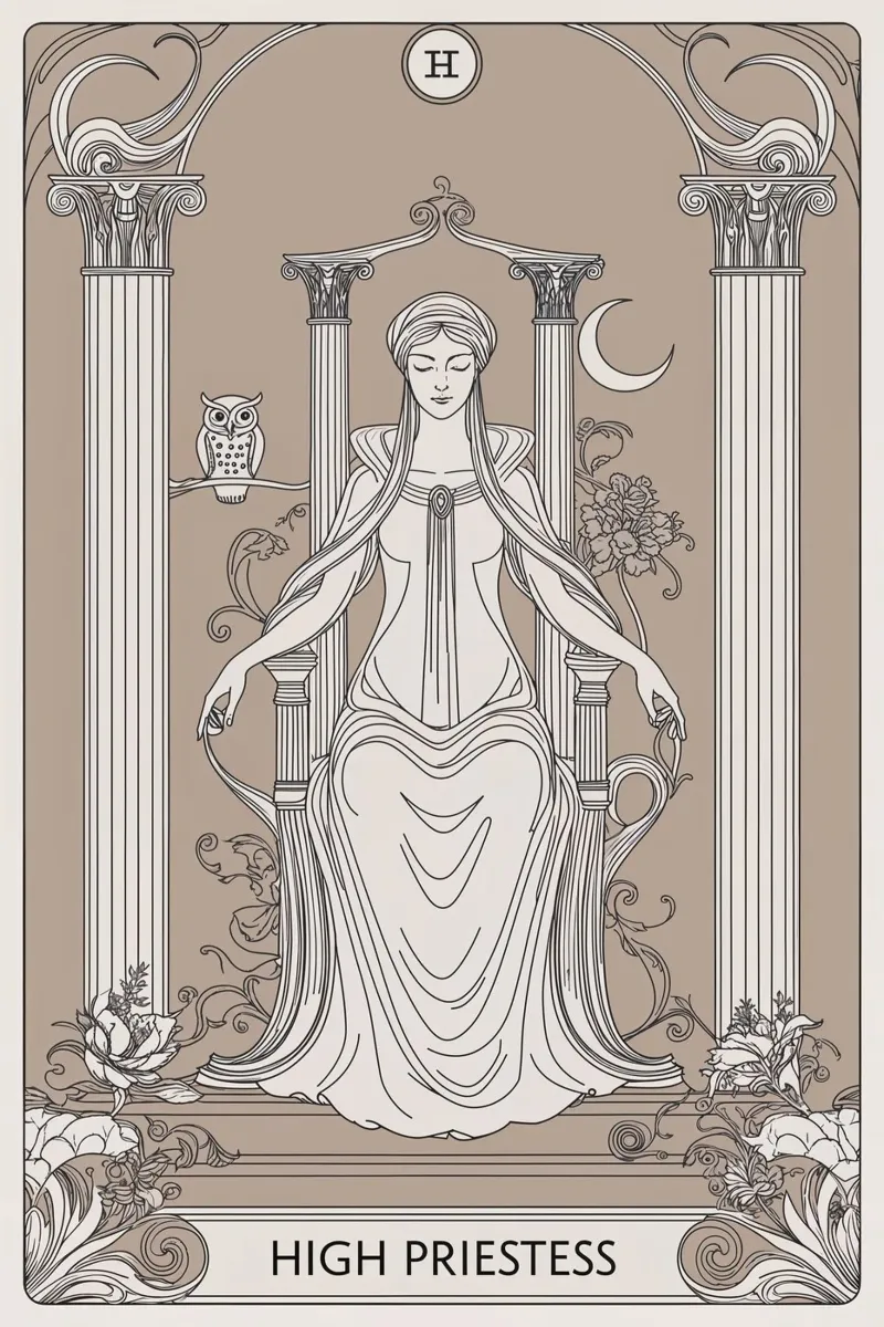 L'Alta Sacerdotessa - La saggezza dell'inconscio alluminio dibond da Mystique & Muse