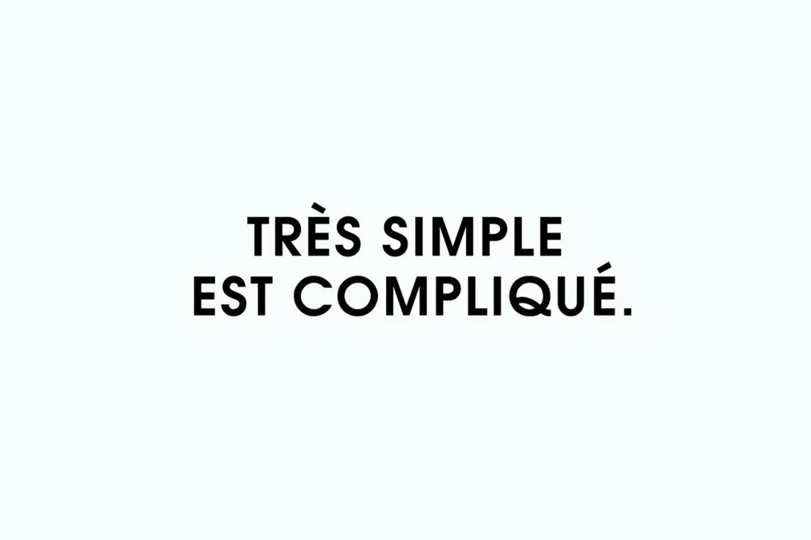 Très simple est compliqué - White poster con telaio in alluminio da Intertitres