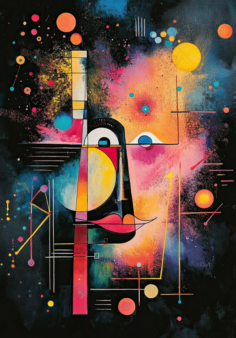 Bauhaus "Blik: Kunst die de zintuigen aanspreekt" poster van Nikis Art Studio