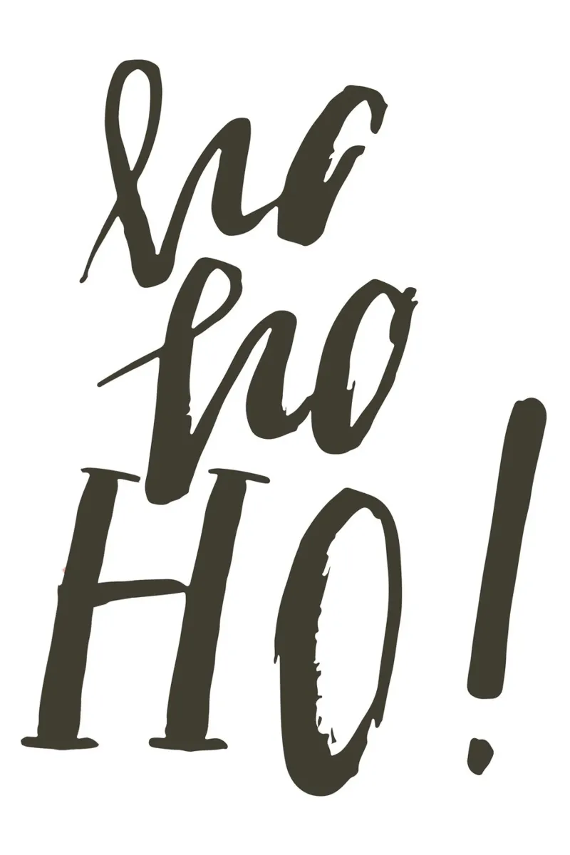 Ho Ho Ho Alu-Dibond von artbox44