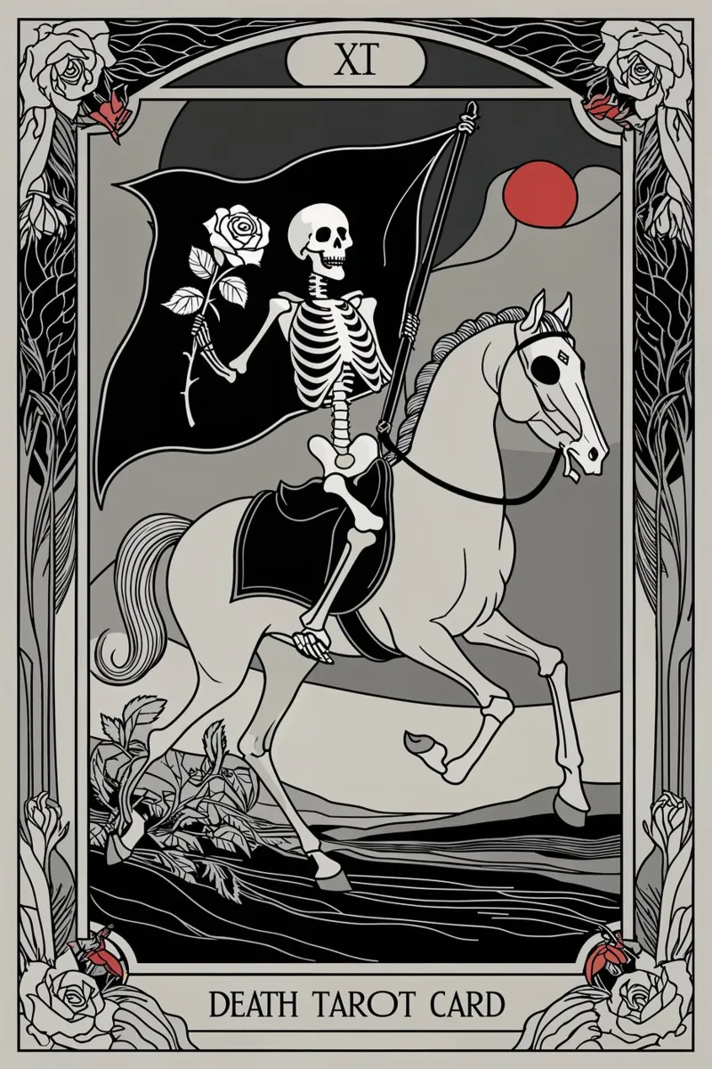 Death – Symbol of Transition and Change canvas by Mystique & Muse