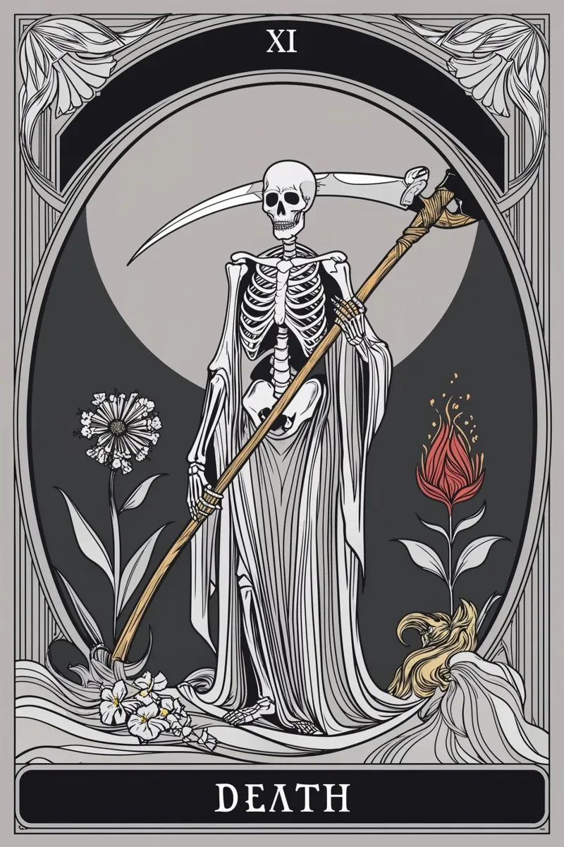 Muerte - El poder de los finales hahnemühle de Mystique & Muse