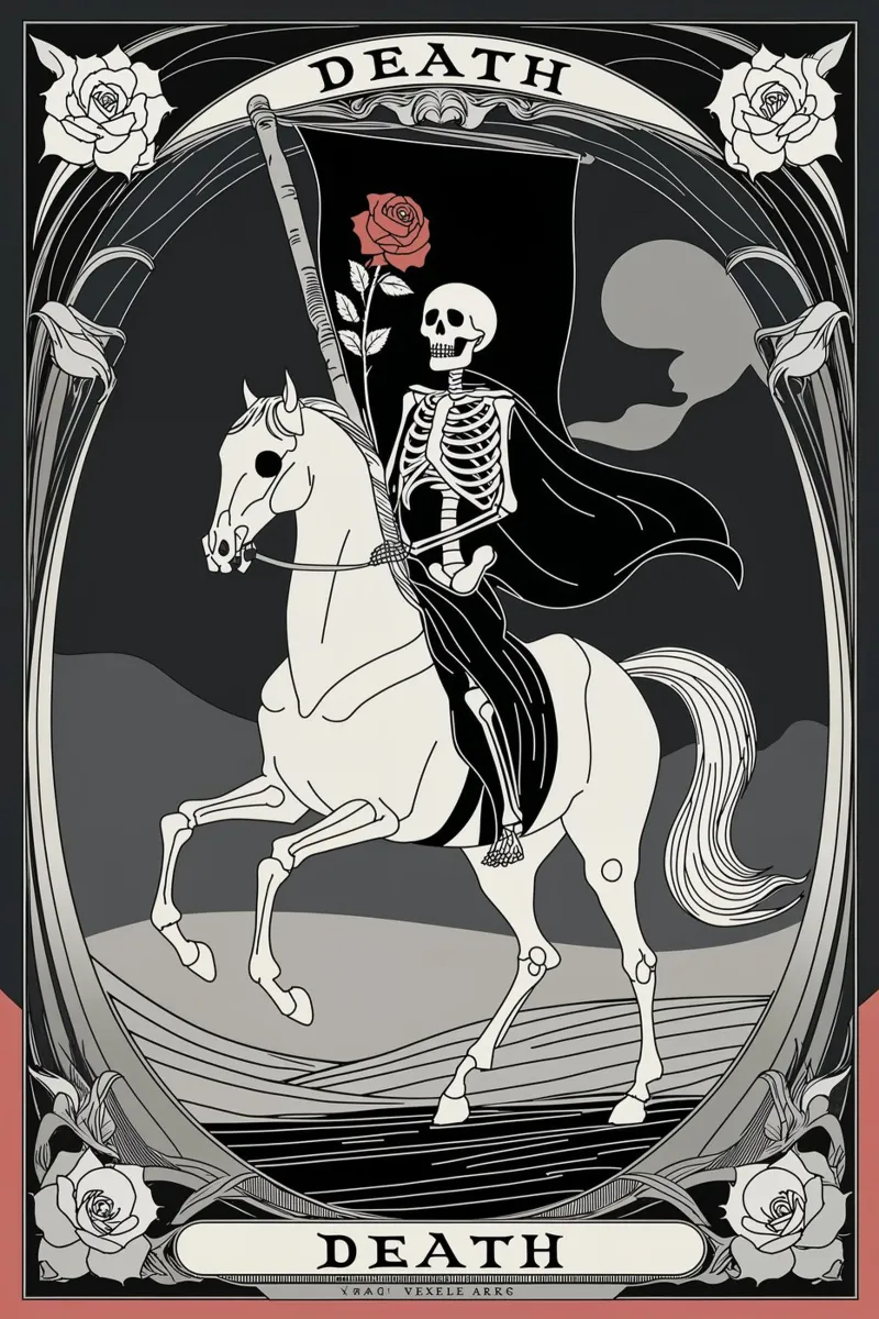 Der Tod - den Kreislauf des Lebens umarmen Hahnemühle von Mystique & Muse