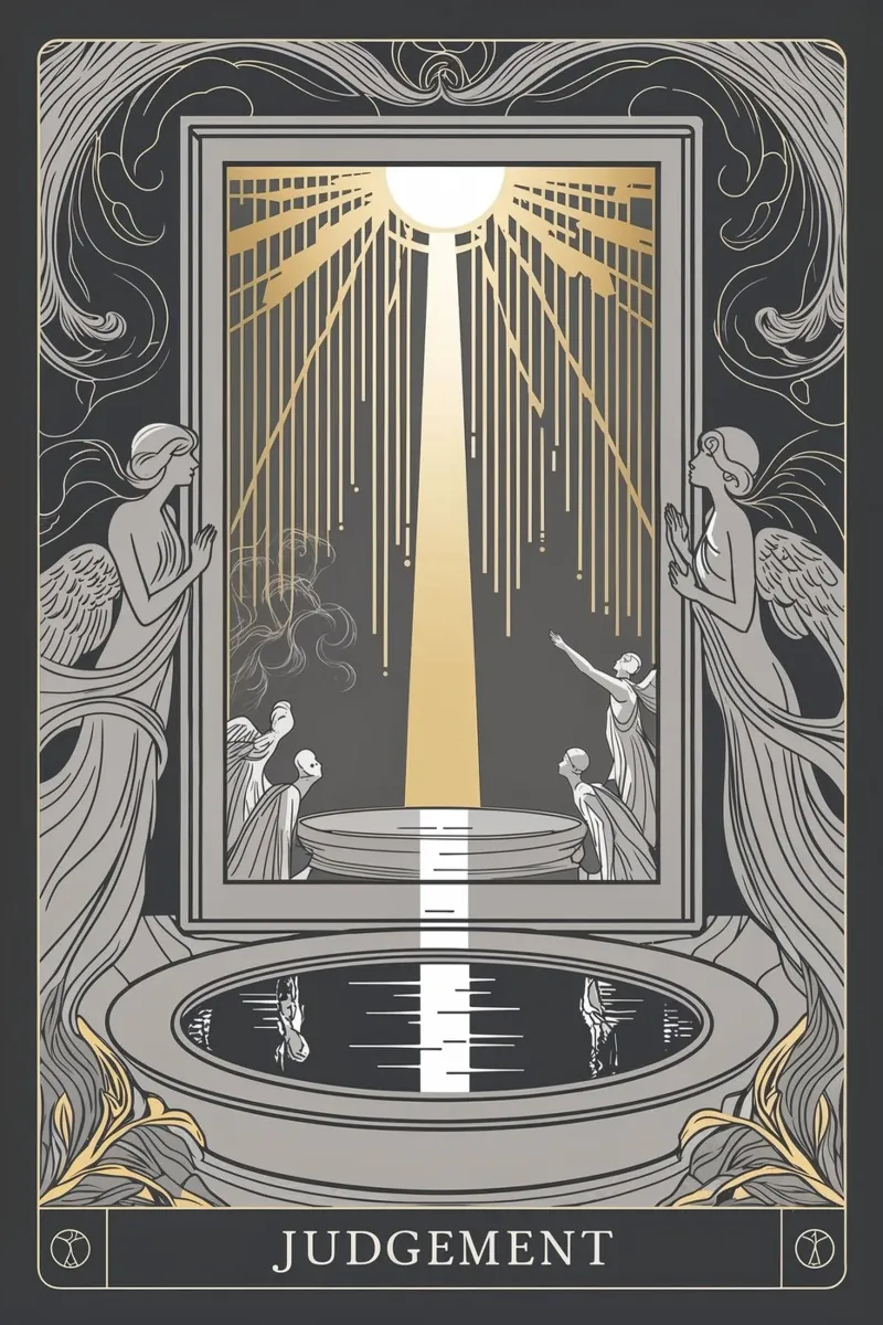 Giudizio - Un momento di risveglio spirituale carta hahnemühle da Mystique & Muse