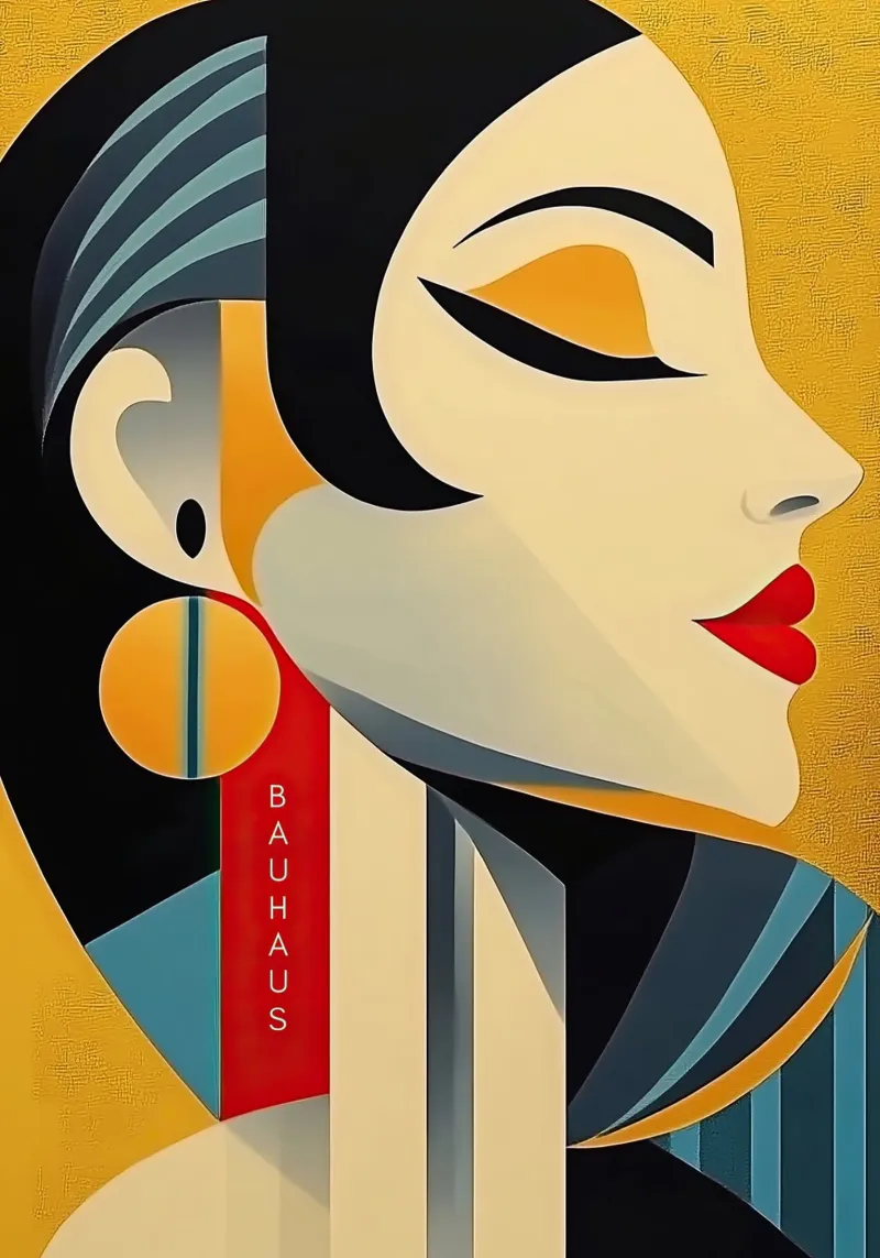 Modern and iconic: conquering the Bauhaus world canvas with Floater frame by Nikis Art Studio