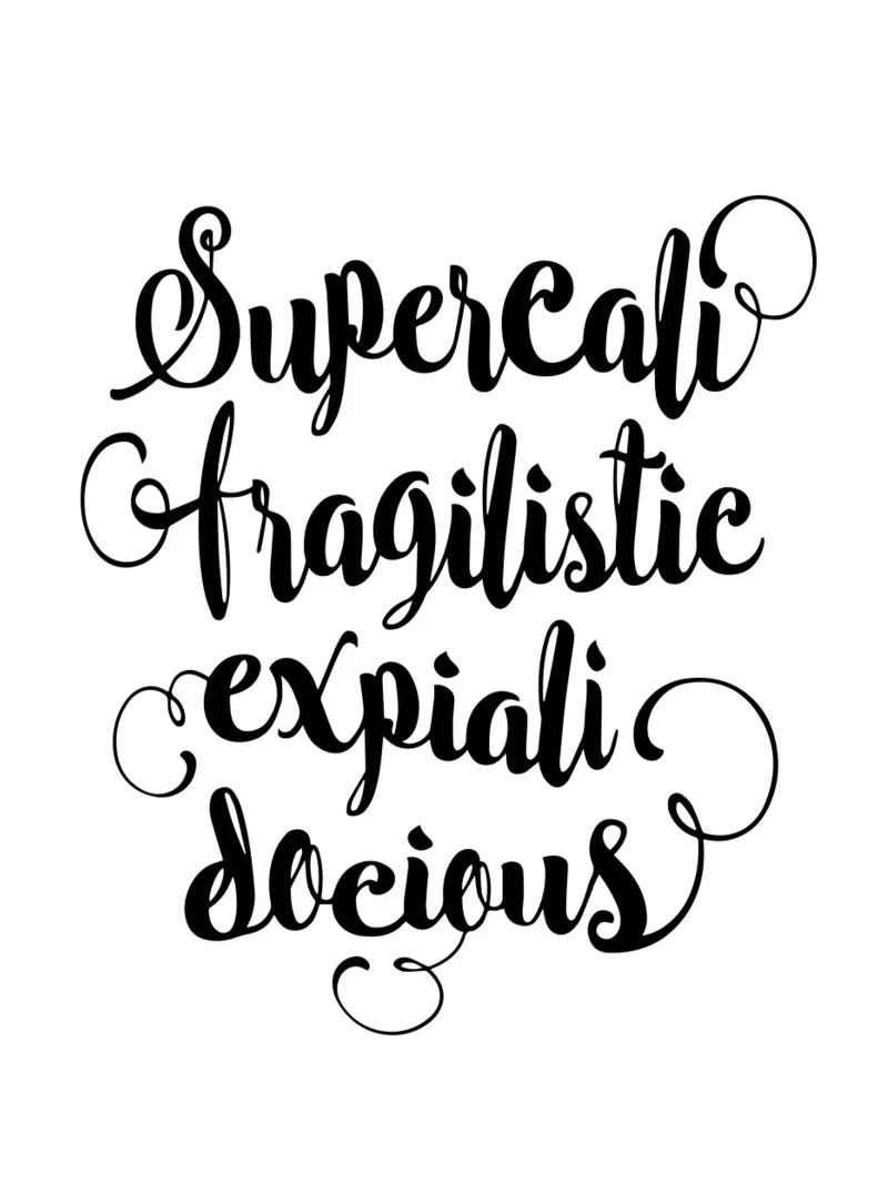 Supercalifragilisticexpialidocious poster da THE MOTIVATED TYPE