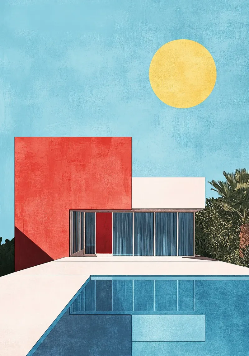 Bauhaus "Pool" carta hahnemühle da Nikis Art Studio