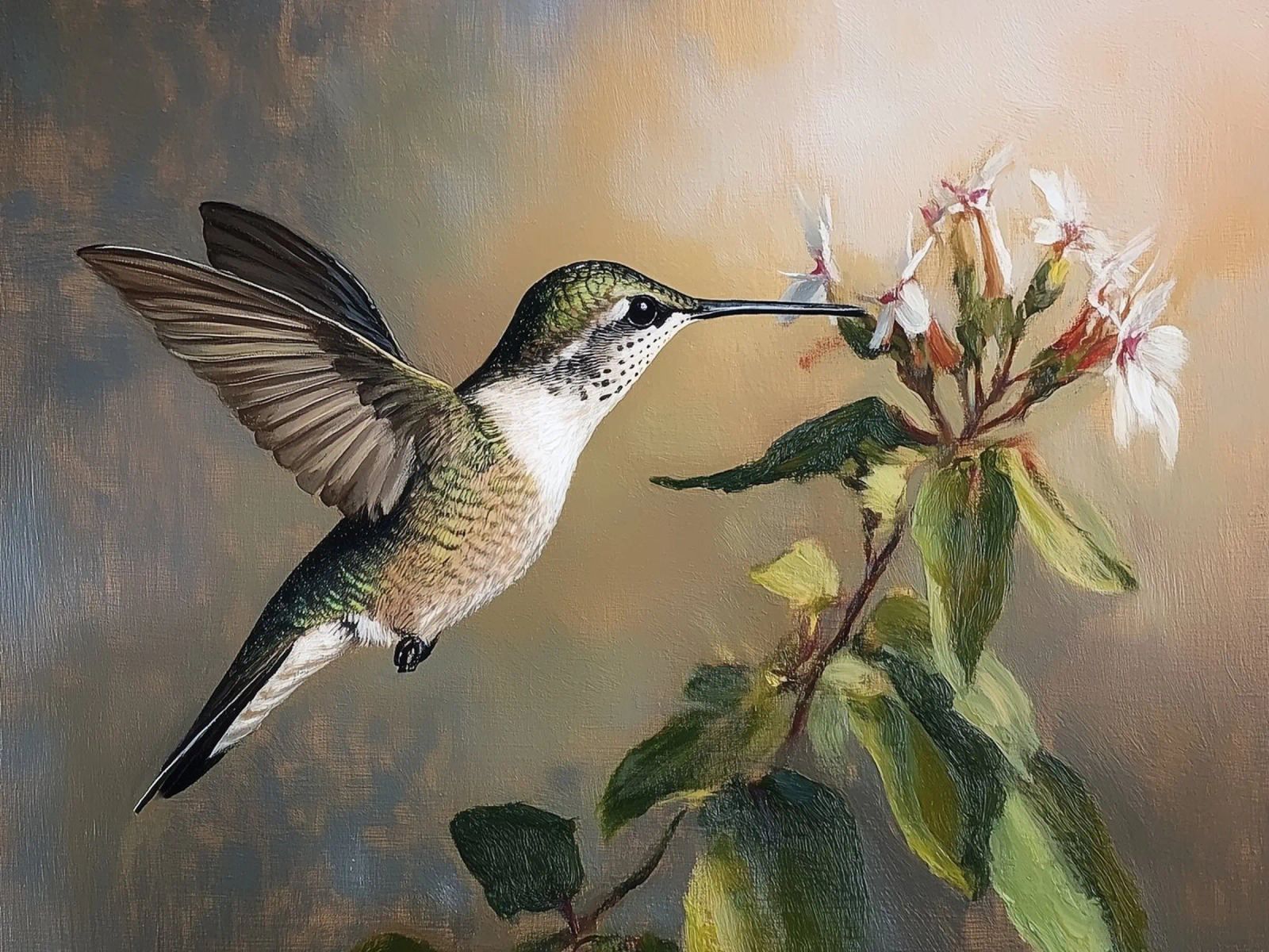 The elegance of hummingbirds poster by Carinaprint