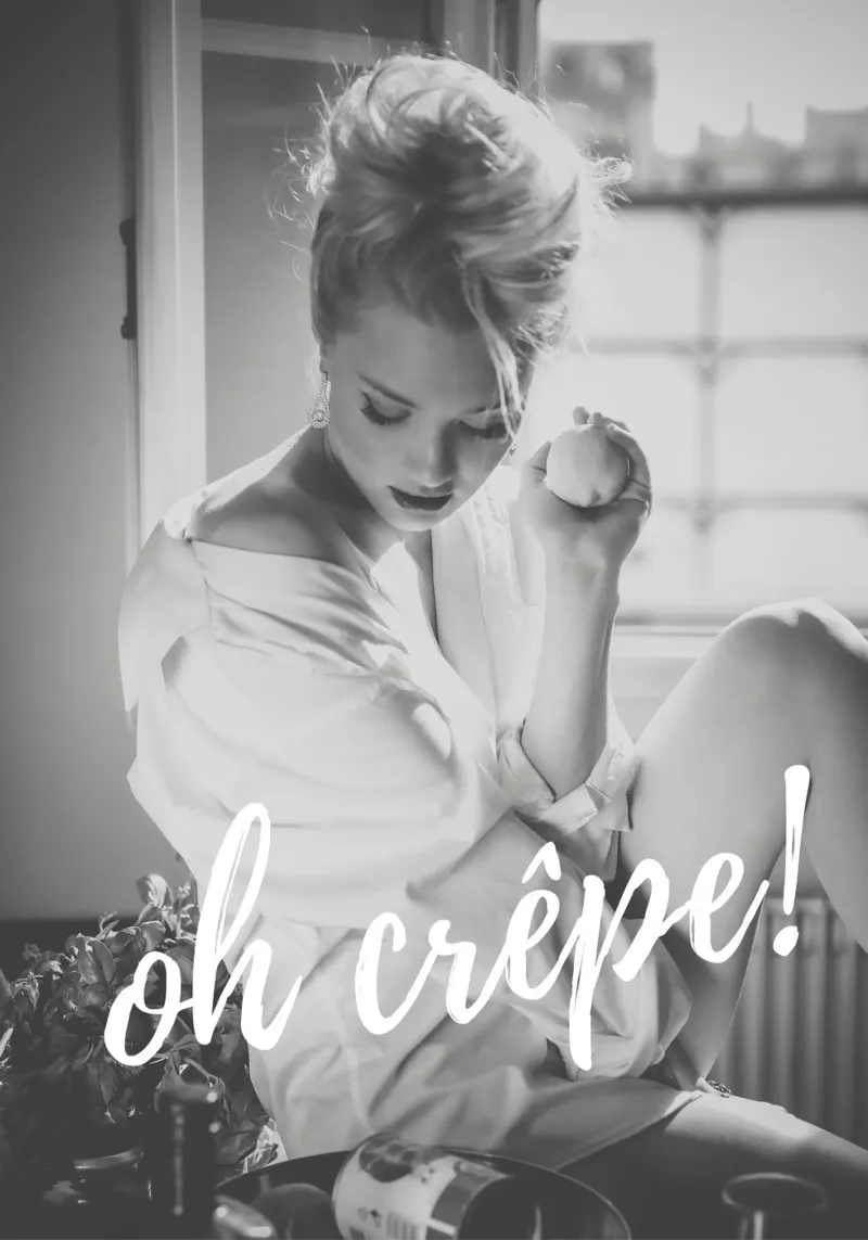Oh crepe poster with plastic frame by Magdalena Martin Photography