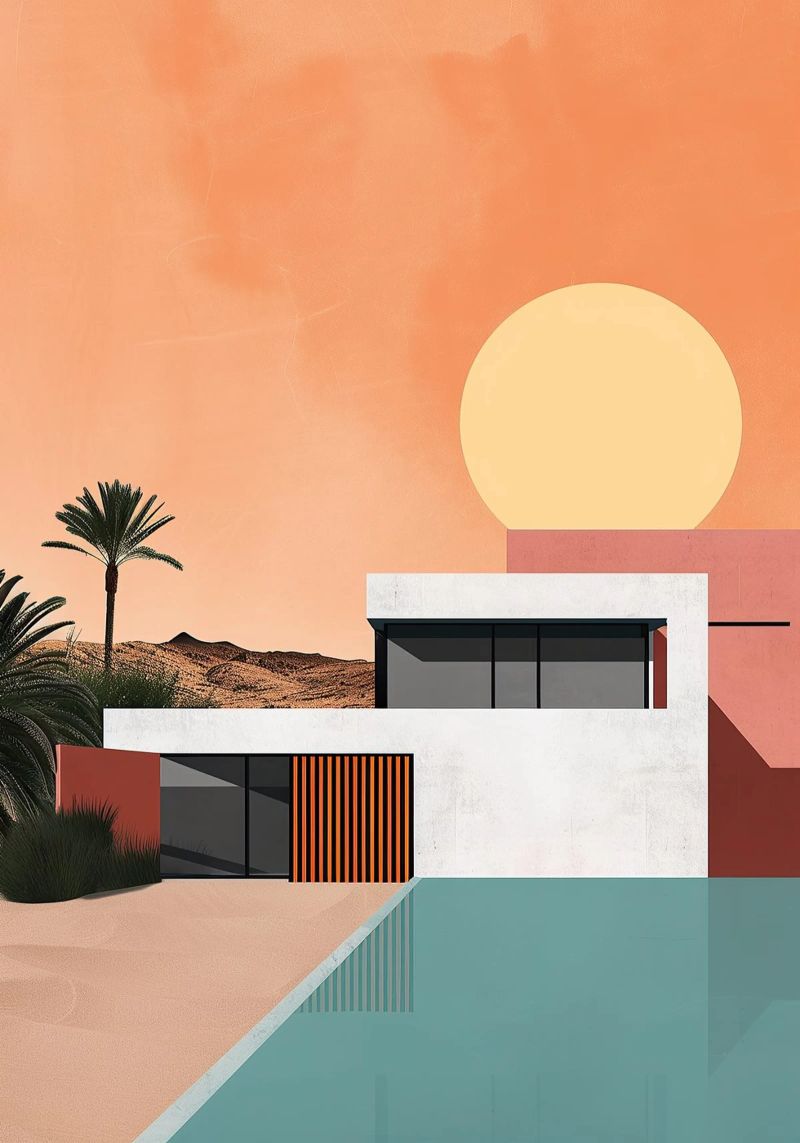 Arquitectura Bauhaus XVII poster de Nikis Art Studio