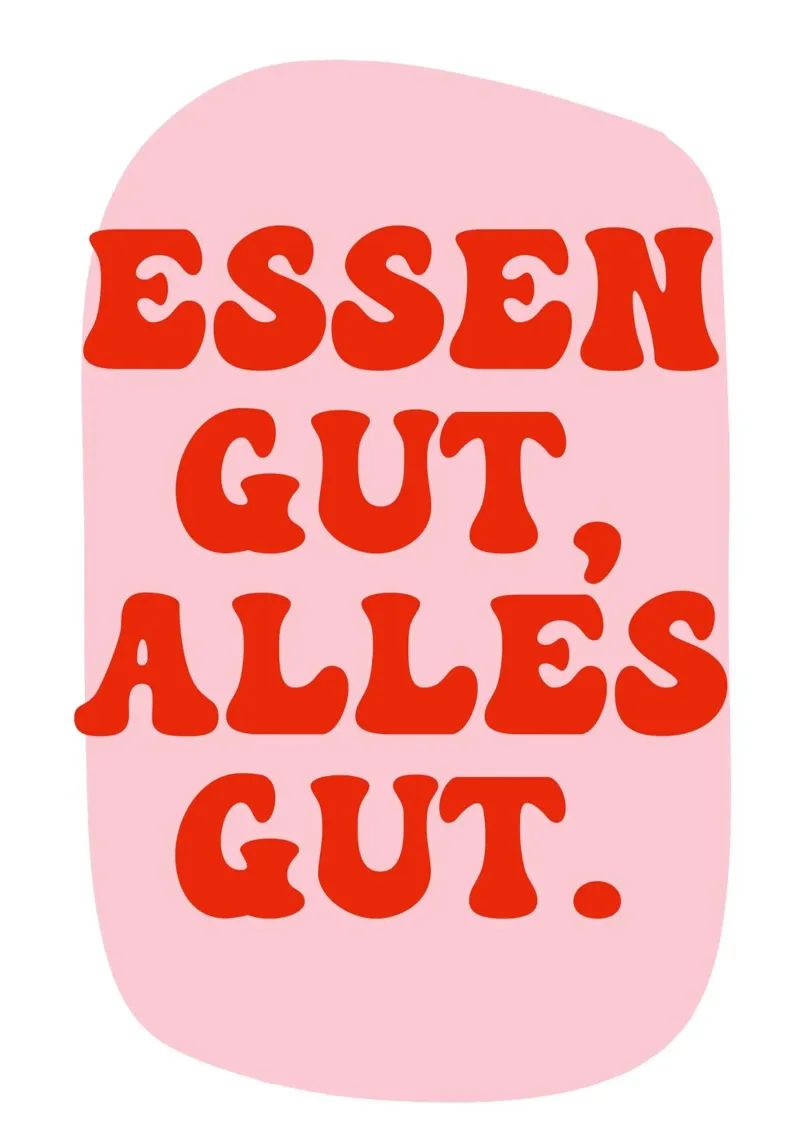 Essen gut alles gut carta hahnemühle da BAINAI