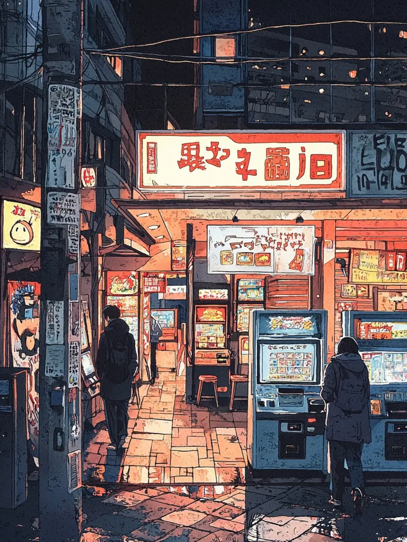 Neon Arcade Nights poster con telaio in plastica da Sugoi