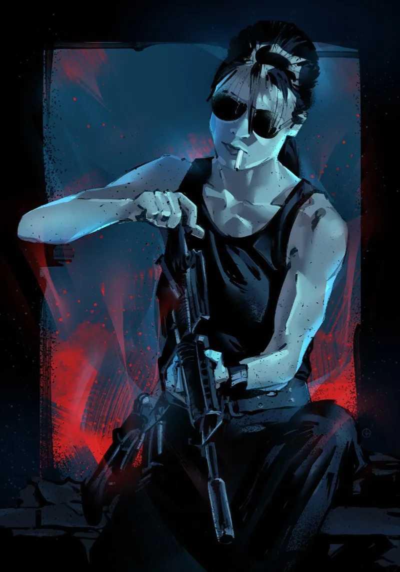 Sarah Connor pellicola backlit da nabakumov