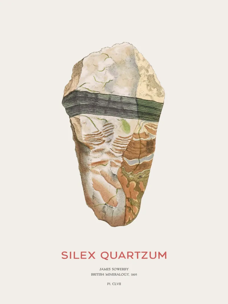 Jaspis oder Silex-Quarz Hahnemühle von Vintagrafica