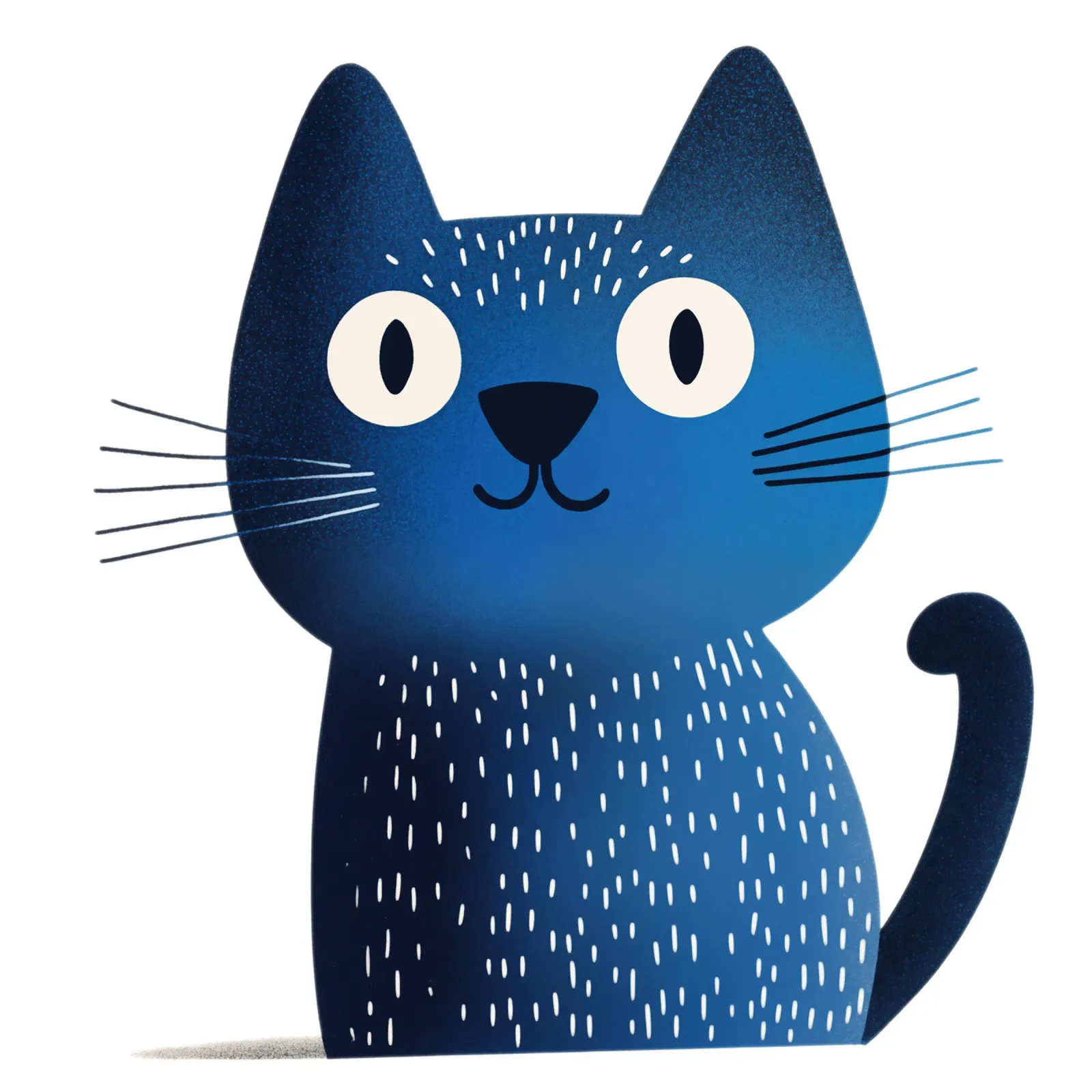 Gatto blu per bambini pellicola backlit da Autofocus