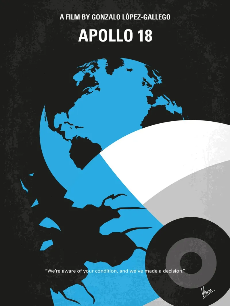 No873 My Apollo 18 minimal movie poster metacrilato de Chungkong