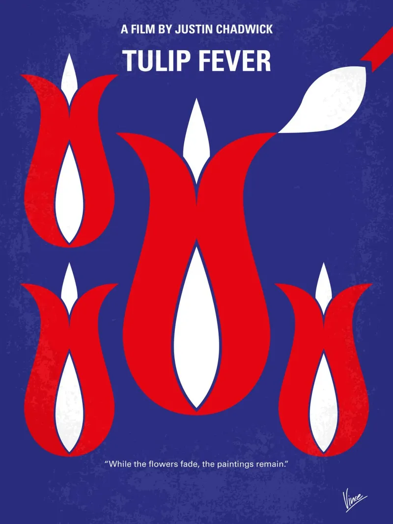 No875 My Tulip Fever minimal movie poster plexiglass da Chungkong