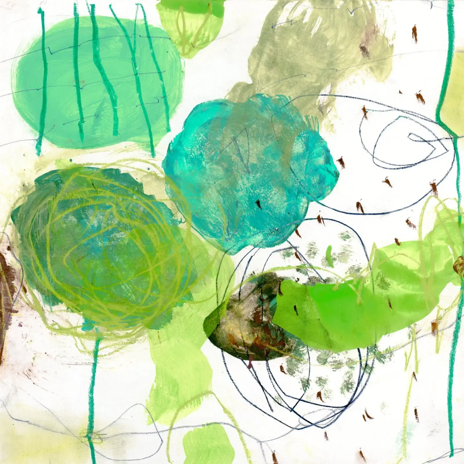 color study 2 poster con telaio in plastica da IRIS LEHNHARDT FINE ART