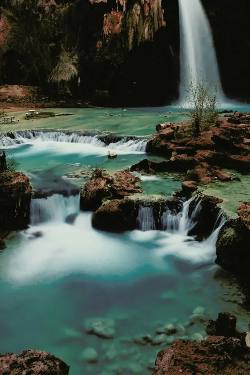 Havasu Falls pellicola backlit da Kevin Russ