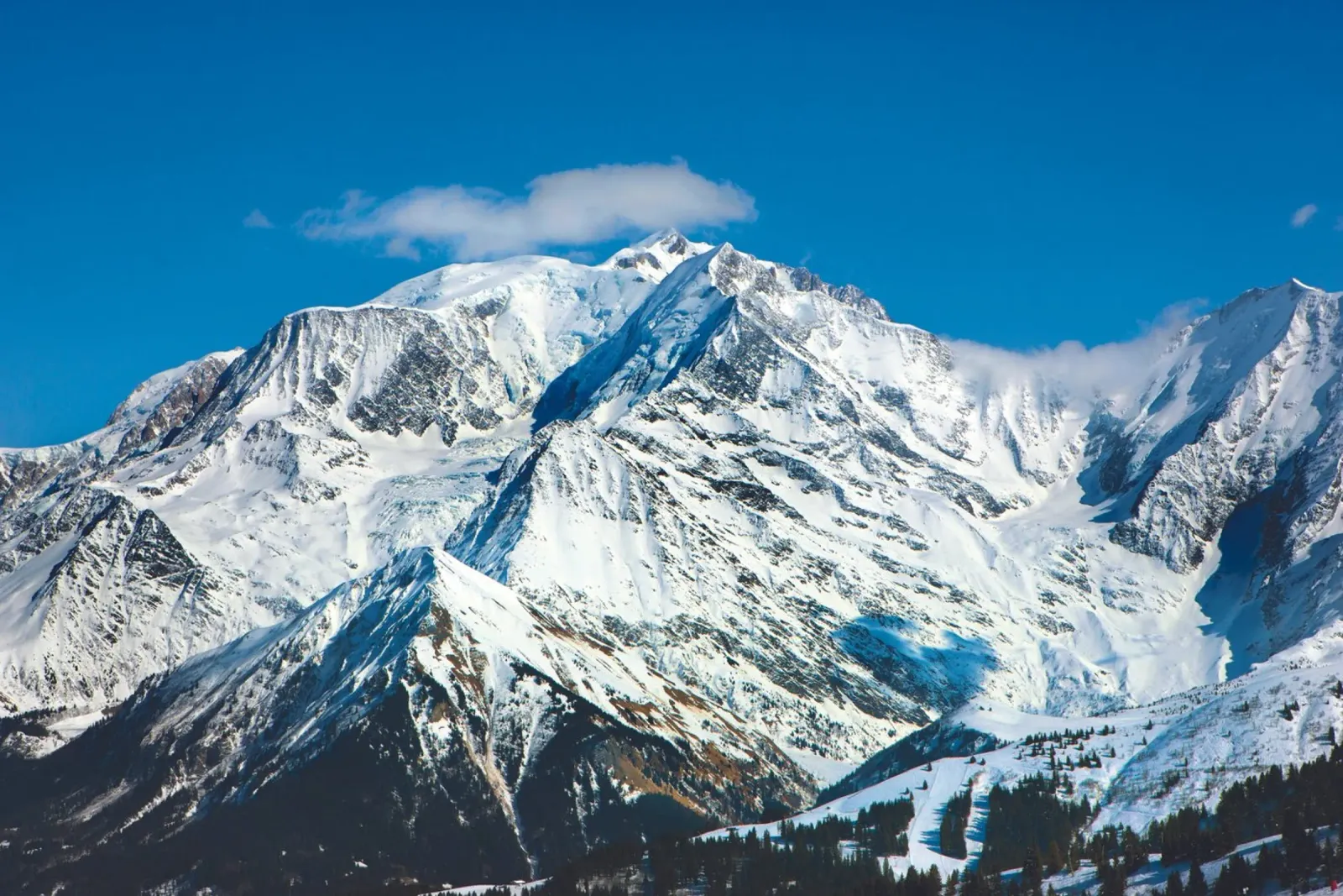 Mont Blanc in Clouds canvas with Floater frame by Dave Hare Photography
