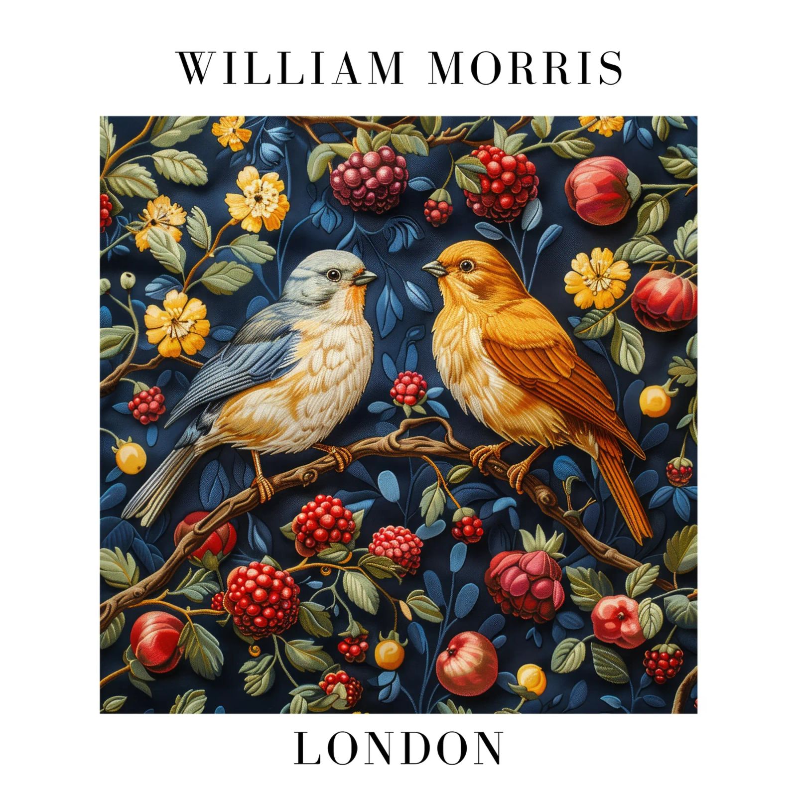 Patterns of Time: William Morris and the Aesthetics of Nature poster by Nikis Art Studio