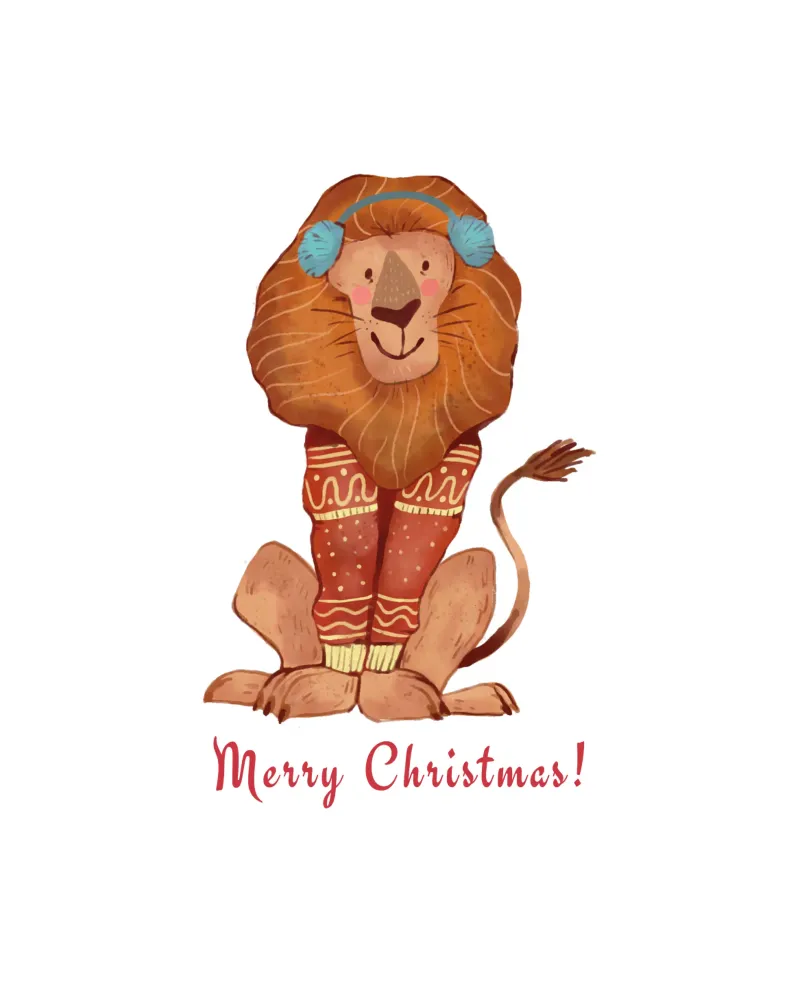 Feliz Navidad león metacrilato de ArtDesign by KBK