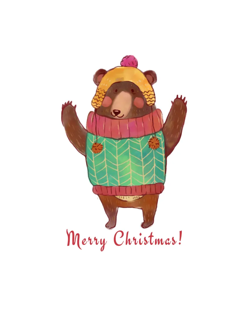 Feliz Navidad Bär poster de ArtDesign by KBK