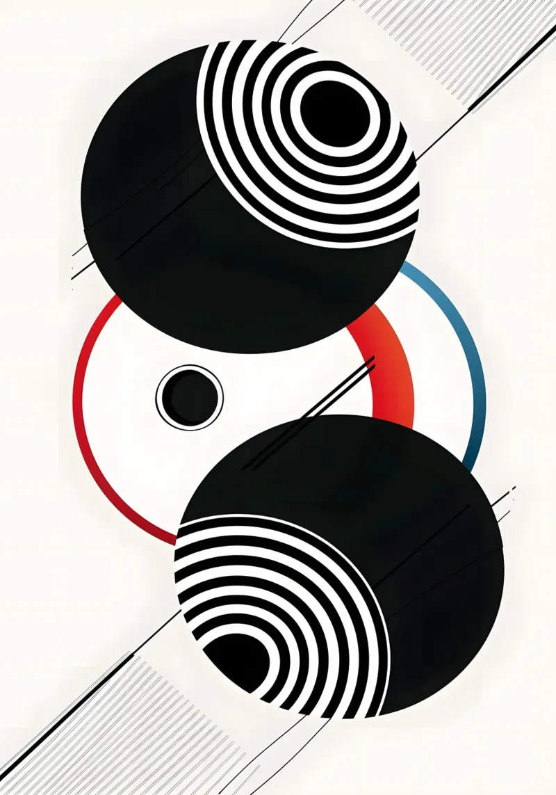 Bold geometric shapes alluminio dibond da LisaArtes