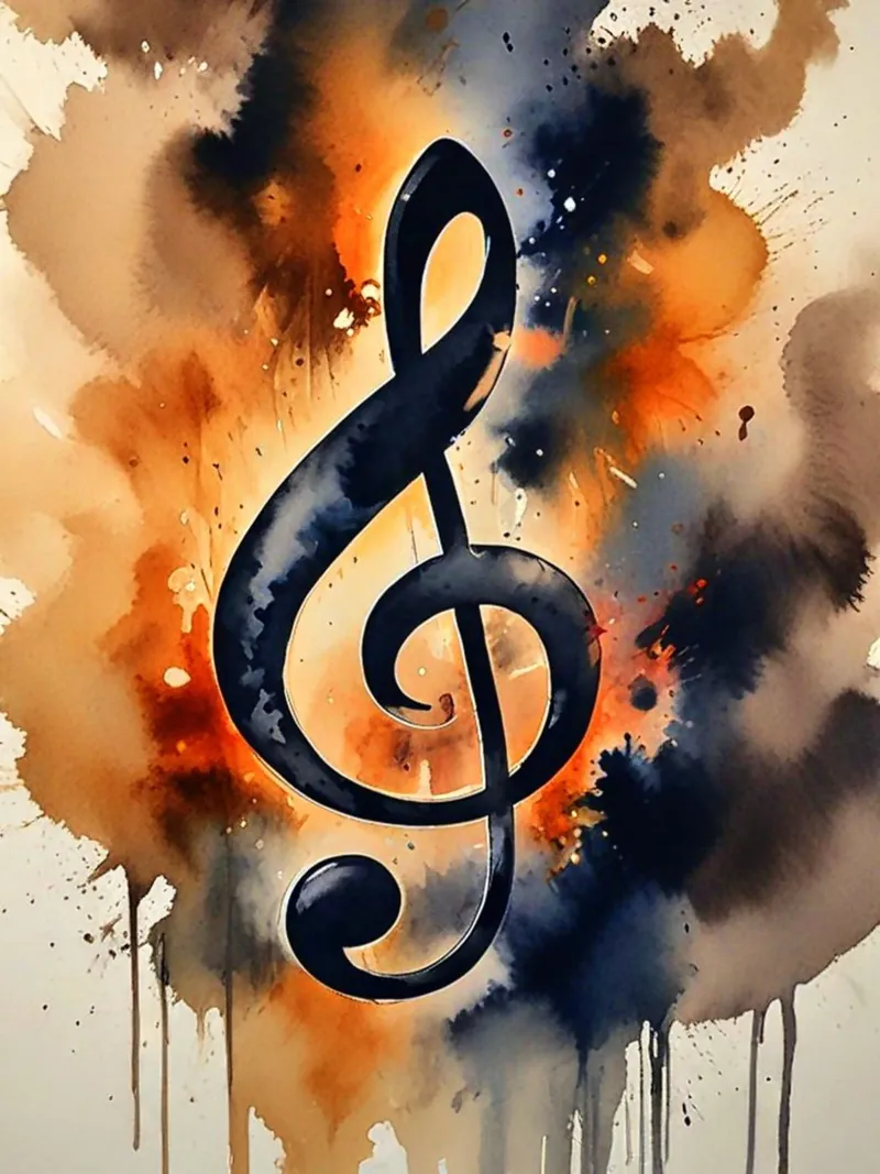 CLEF poster con telaio in legno da ArtDesign by KBK