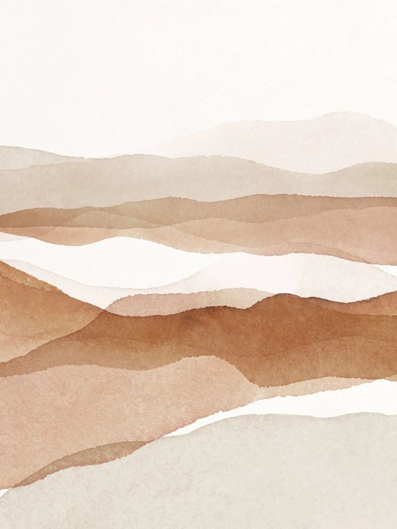 Abstrakte Landschaft – Erdtöne und Minimalismus Poster von Whole©