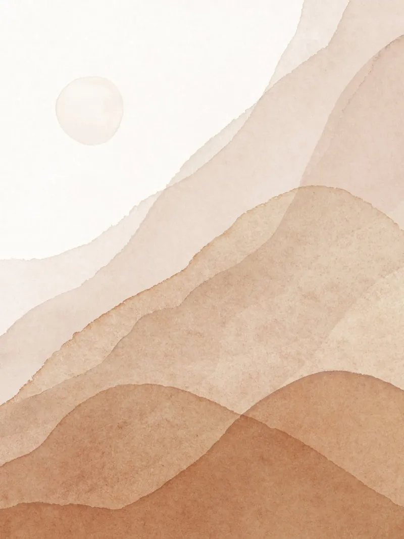 Zachte golven - Abstract landschap canvas van Whole©