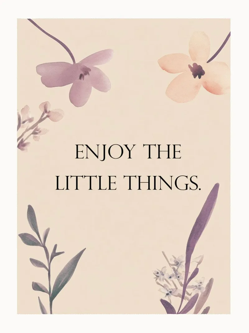 Enjoy The Little Things carta hahnemühle da treechild