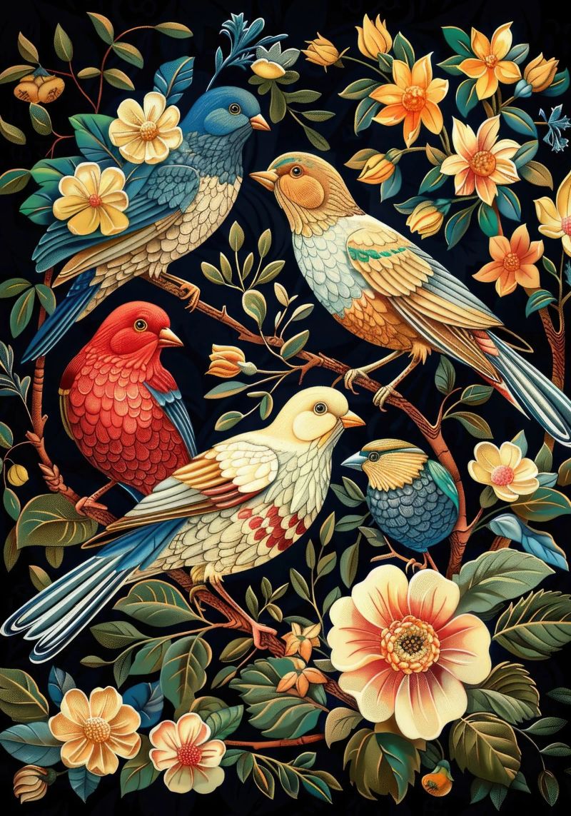 William Morris poster by Nikis Art Studio