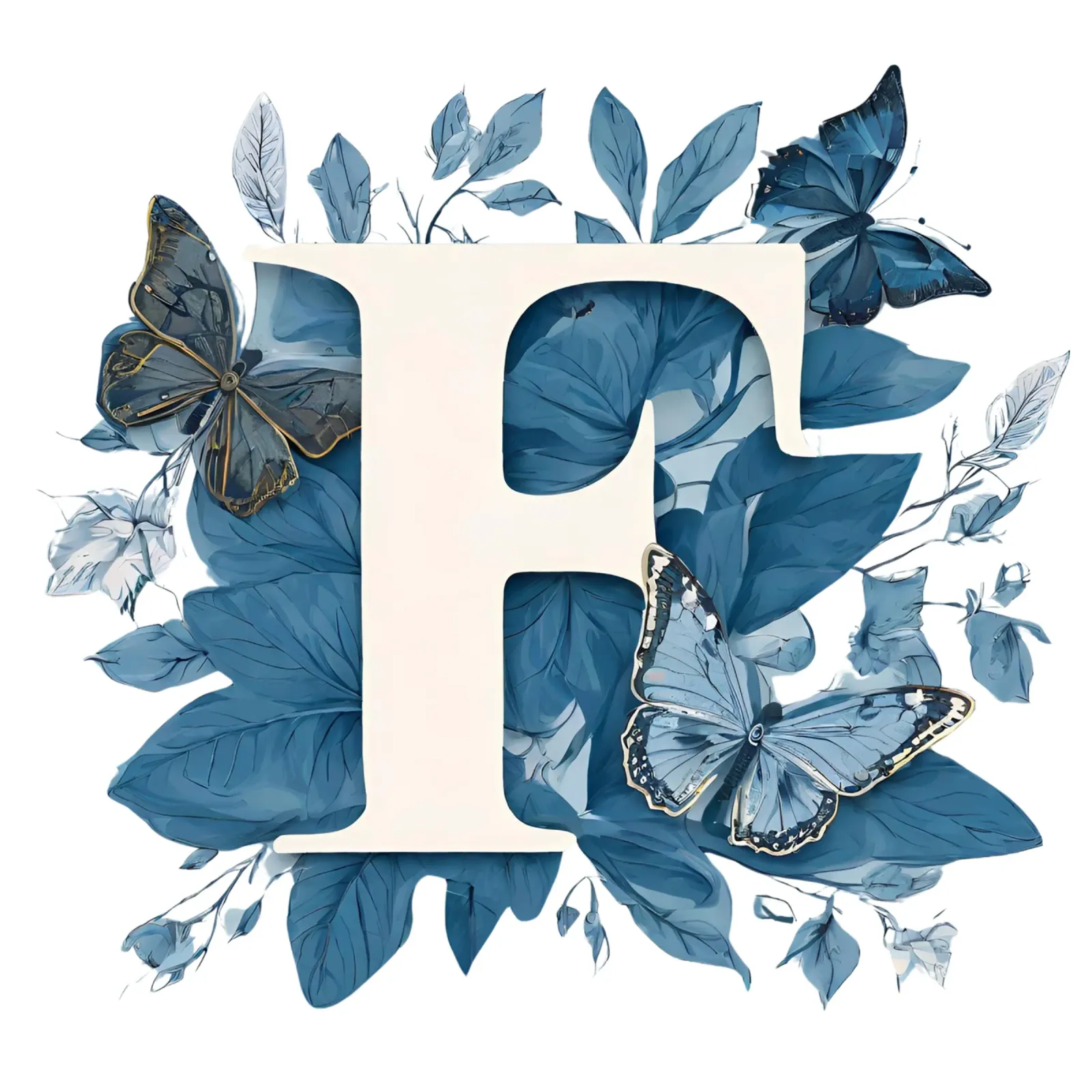 Blauer Schmetterling F Hahnemühle von Shinery