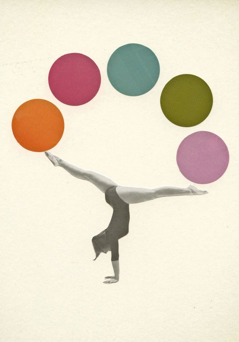 Gymnastics poster by Cassia Beck Collage