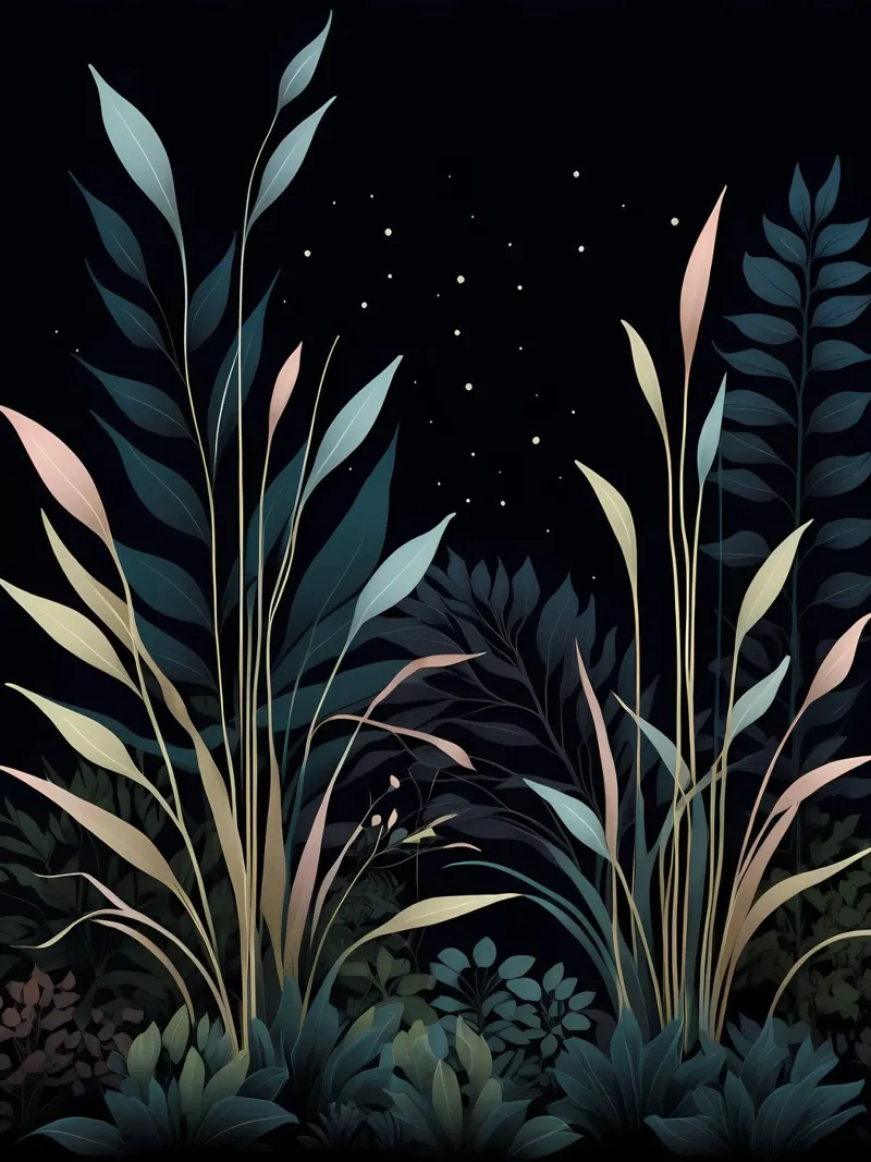 Incantevole giardino notturno carta hahnemühle da Artistic-shop