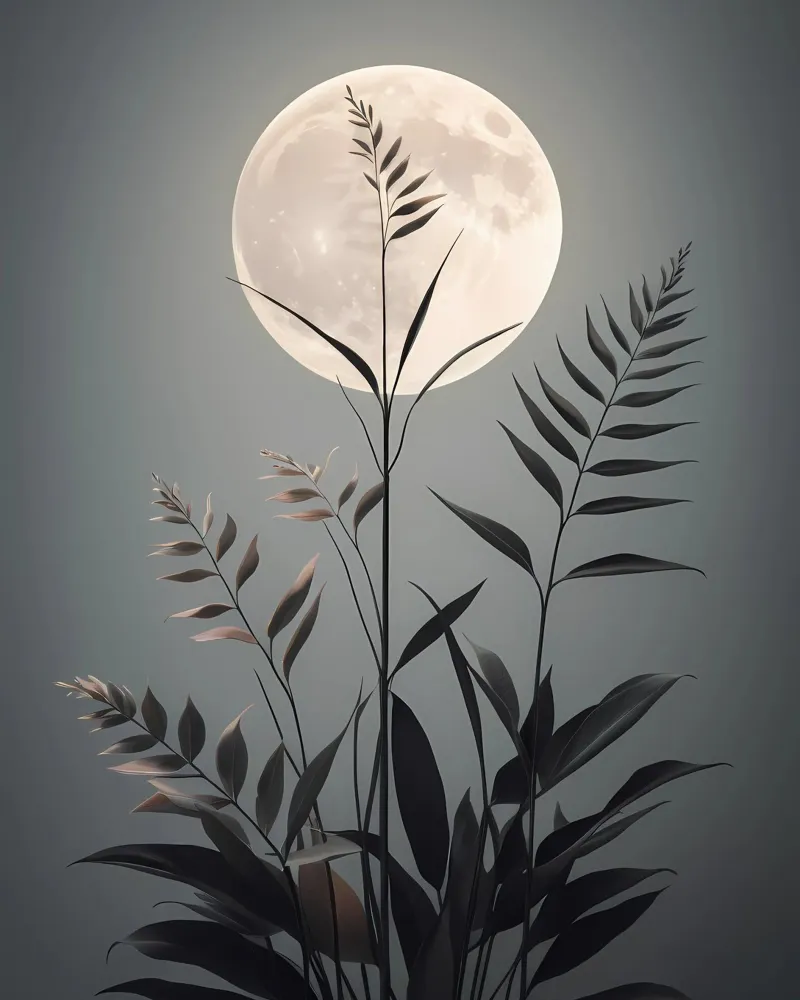 Serenata al chiaro di luna poster con telaio in plastica da Artistic-shop