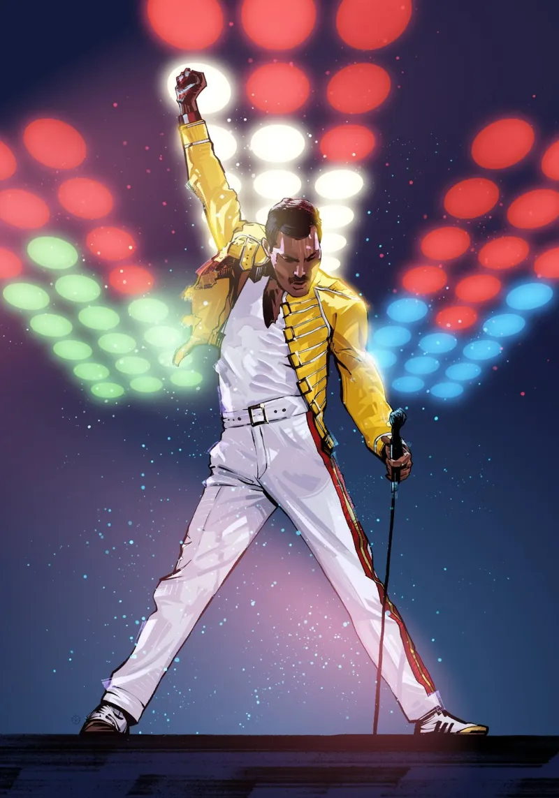 Freddie Mercury pellicola backlit da nabakumov