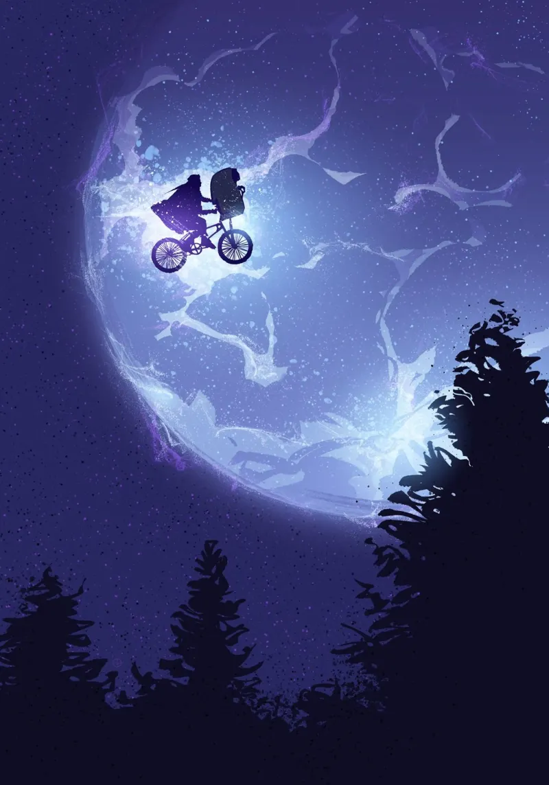 E.T. the Extra-Terrestrial pellicola backlit da nabakumov