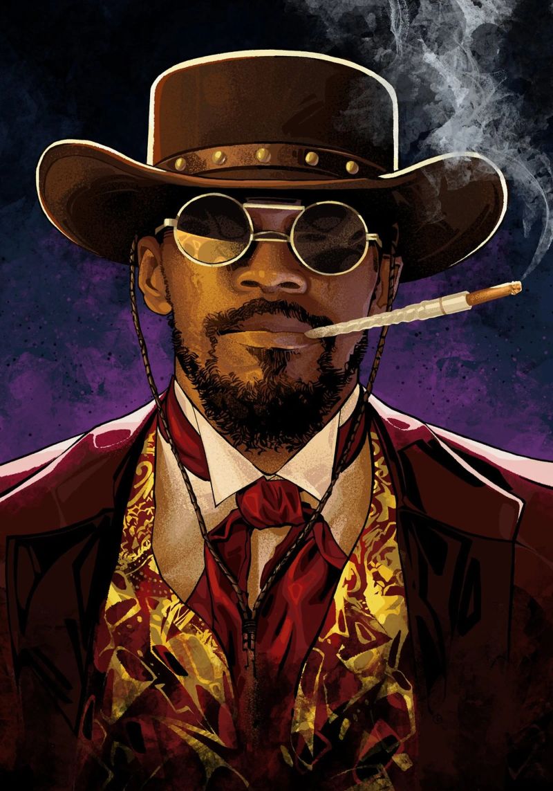 Django Unchained pellicola backlit da nabakumov