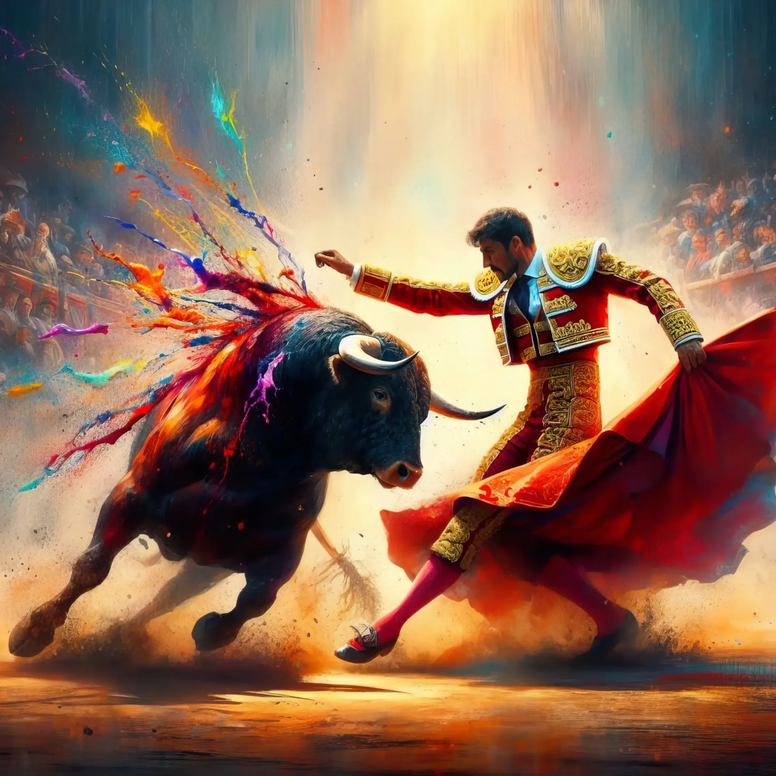 Torero español corrida de toros metacrilato de 🎁 ARTVI-SHOP