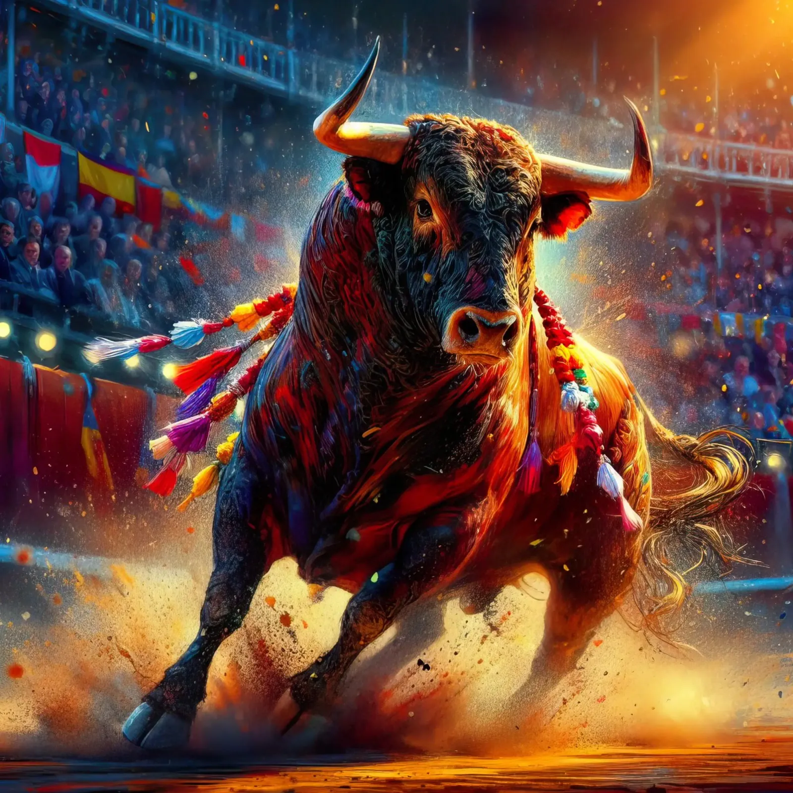 toro in plaza de españa pellicola backlit da 🎁 ARTVI-SHOP